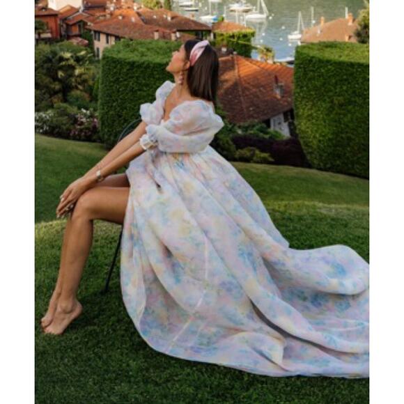 Selkie Sweetcorn Puff Pastel Gown Dress - Picture 1 of 9